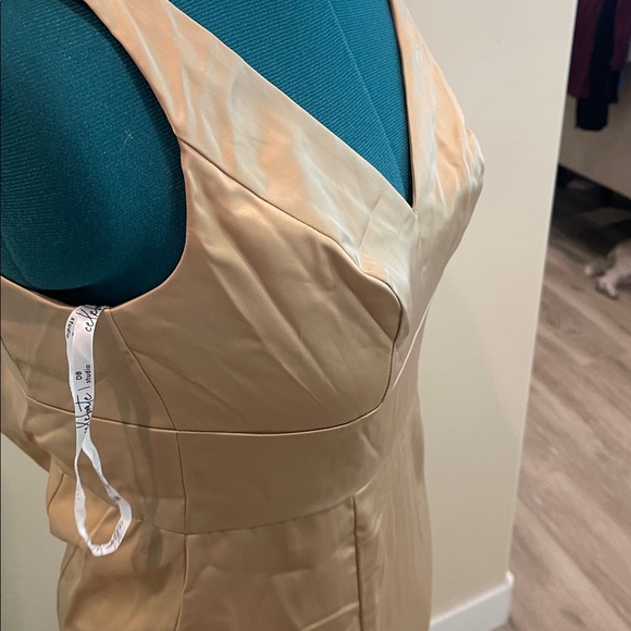 Elegant Golden Evening Dress Celebrate Davids Bridal Studio Size 6 NWT - Picture 11 of 14
